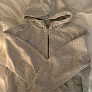 Lululemon Cropped Gray Hoodie XXL
